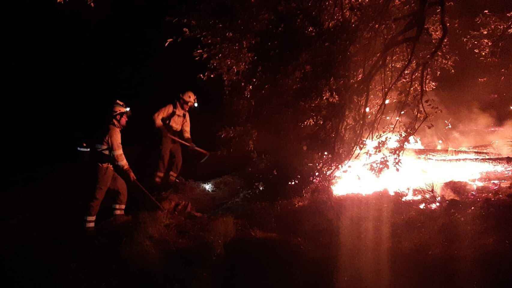 El incendio de Sierra Bermeja, en una imagen.