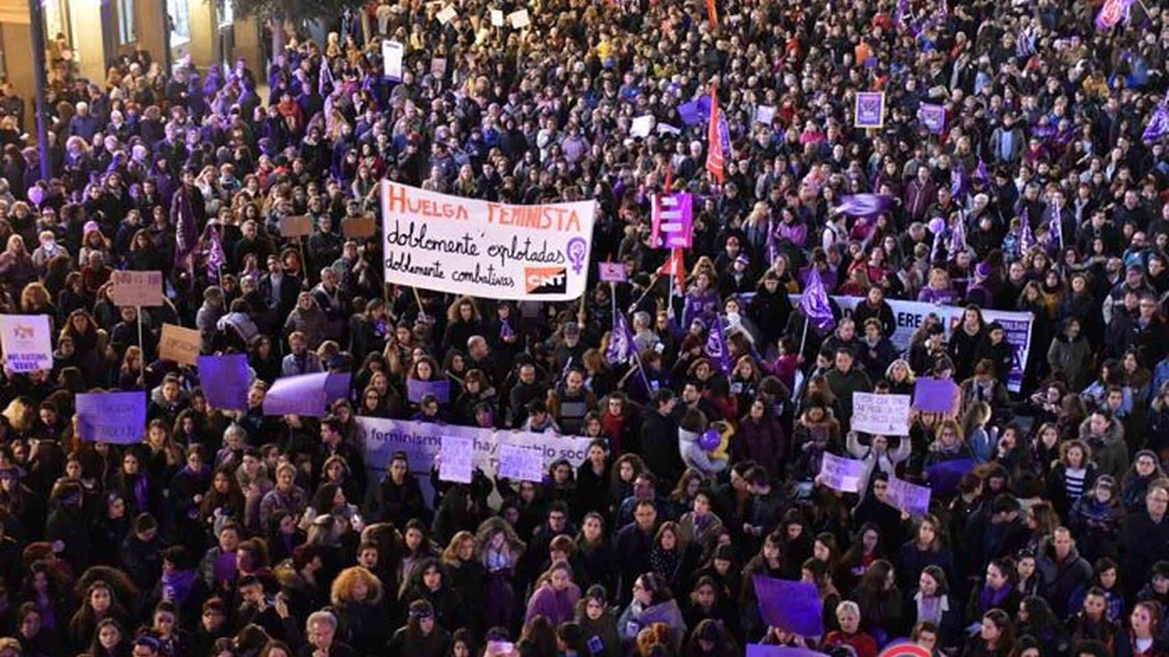 Manifestación feminista en Castilla y León
