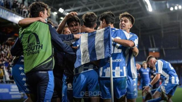 El Deportivo juvenil en la Youth League.