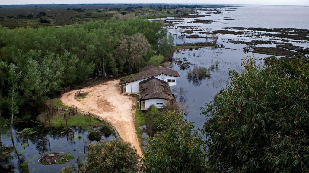 Una construcción en el Parque Nacional de Doñana