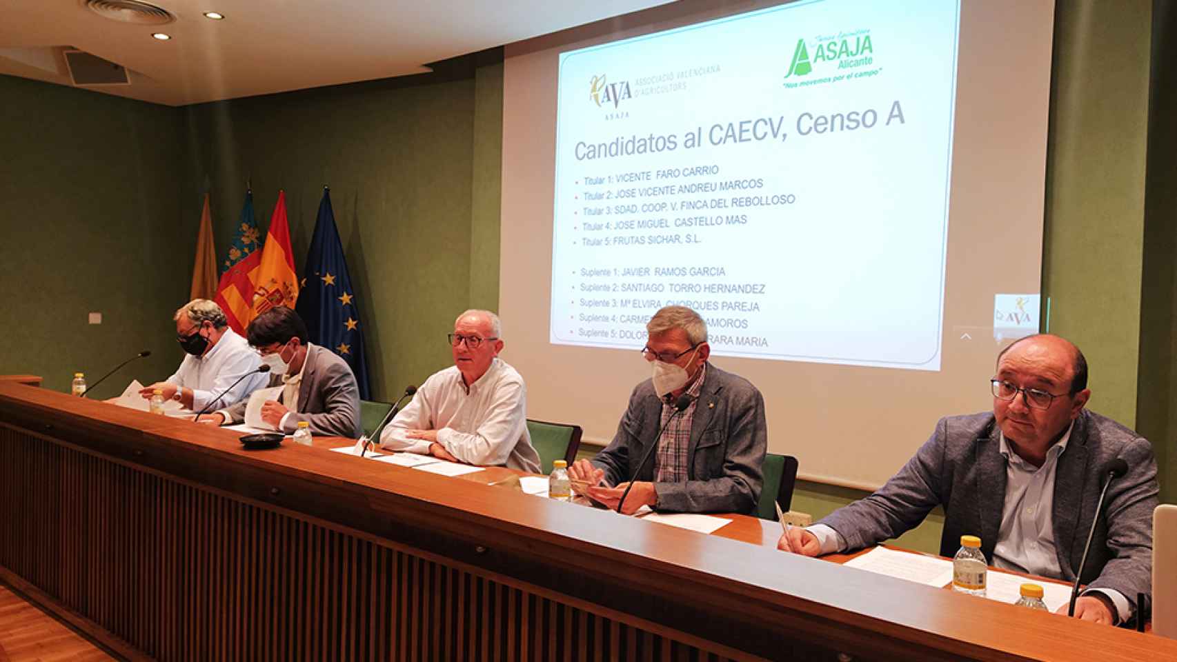 Ava-Asaja y Asaja Alicante presentan su candidatura para optar a la presidencia del Comité de Agricultura Ecológica de la Comunitat.