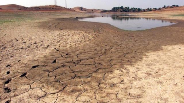 Embalse de Corumbel en la localidad de la Palma del Condado (Huelva).