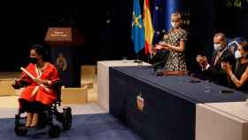 Teresa Perales, emocionada tras recoger el premio Princesa de Asturias de los Deportes 2021