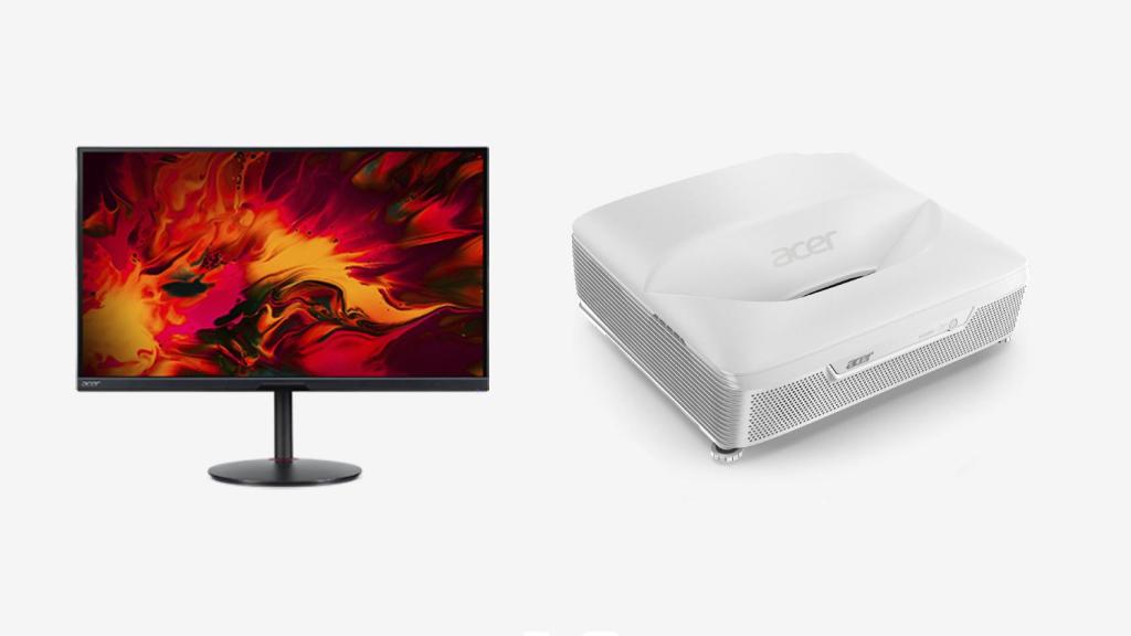 Acer ha presentado dos nuevos monitores y un proyector láser.