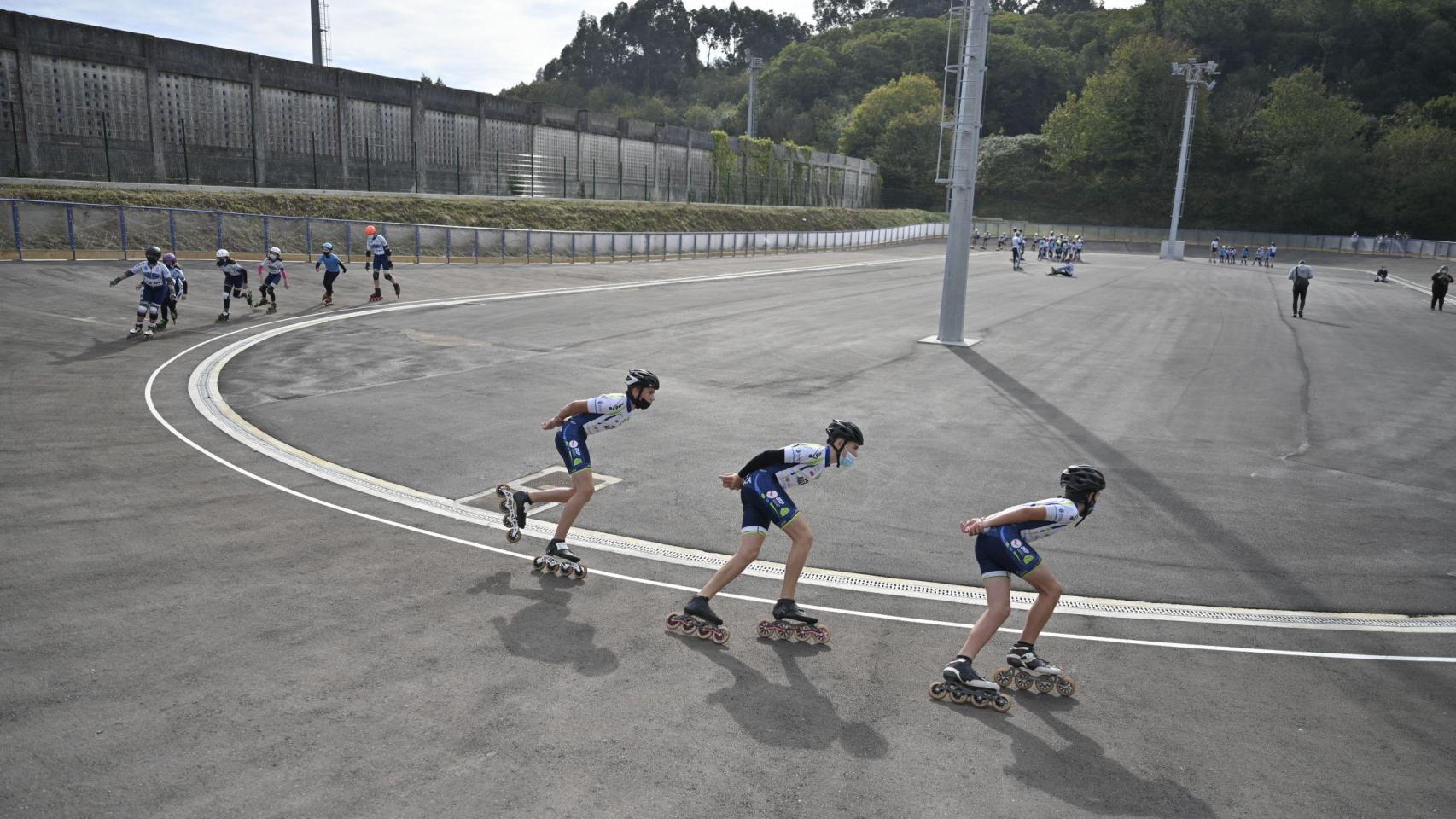 Una pista de patinaje de velocidad en Galicia. En Málaga se hará la primera.