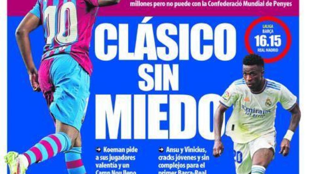 Portada Mundo Deportivo, domingo 24 de octubre de 2021