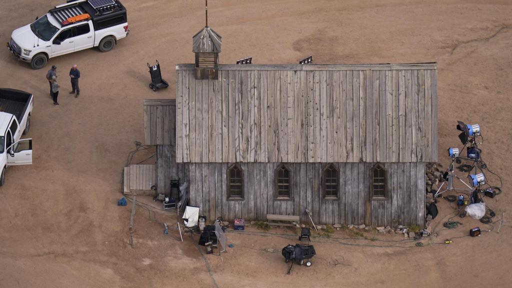 La capilla de Bonanza Creek donde ocurrió el fatal accidente.