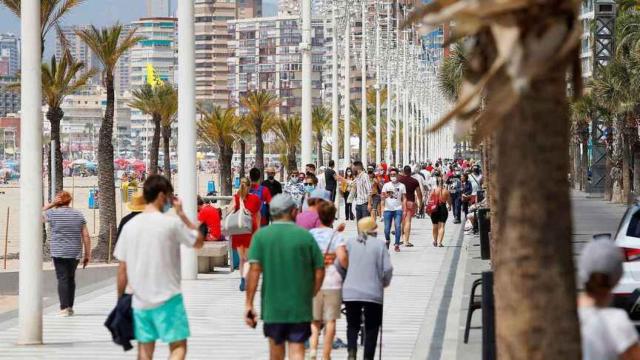 Paseo de Levante de Benidorm, en imagen de archivo.