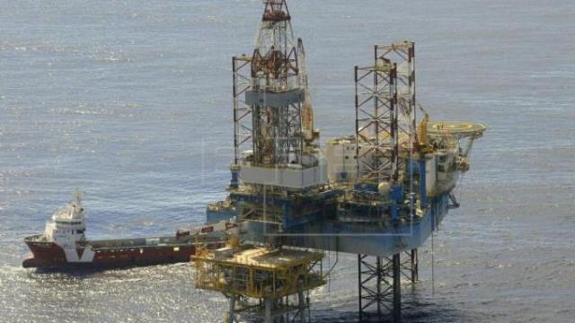 Plataforma del almacén subterráneo de gas natural del Proyecto Castor.