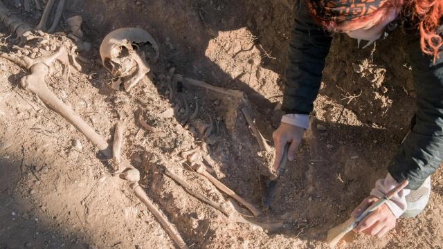 Una de las víctimas de la represión en Belchite.