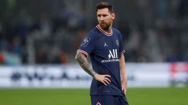 Leo Messi durante un partido del PSG