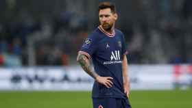 Leo Messi durante un partido del PSG