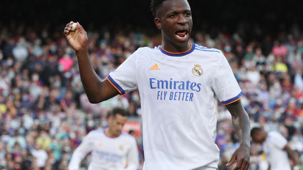 Vinicius, en El Clásico entre Barcelona y Real Madrid de La Liga 2021/2022