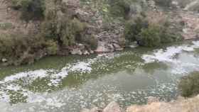 Contaminación en el río Tajo a su paso por Toledo.