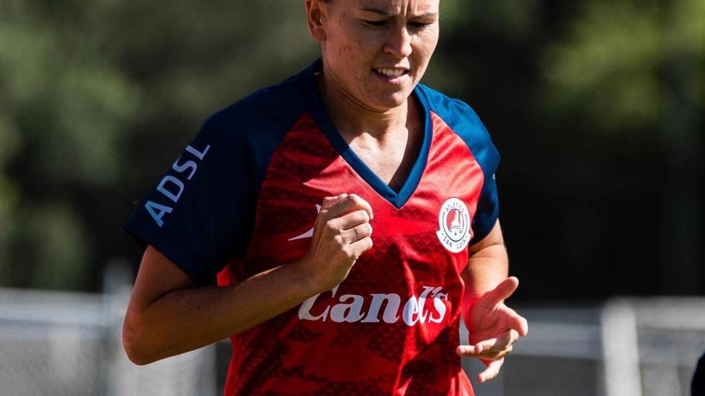 Bea Parra durante un entrenamiento