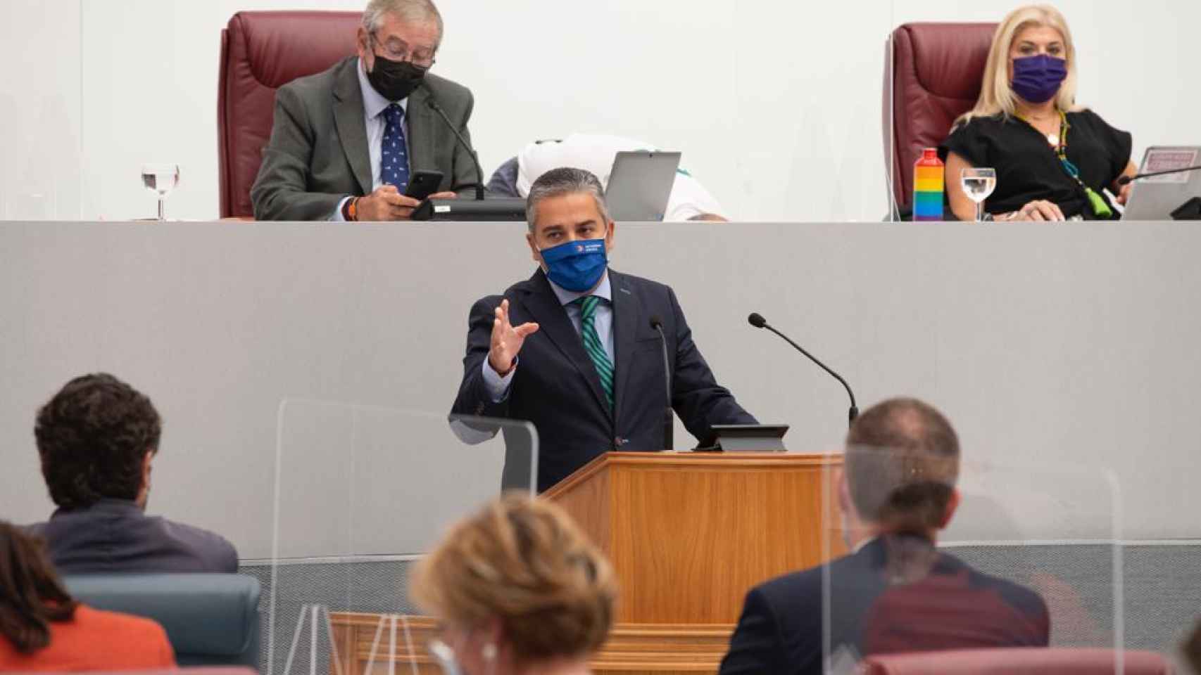 El diputado popular Jesús Cano, este miércoles, en la Asamblea Regional.