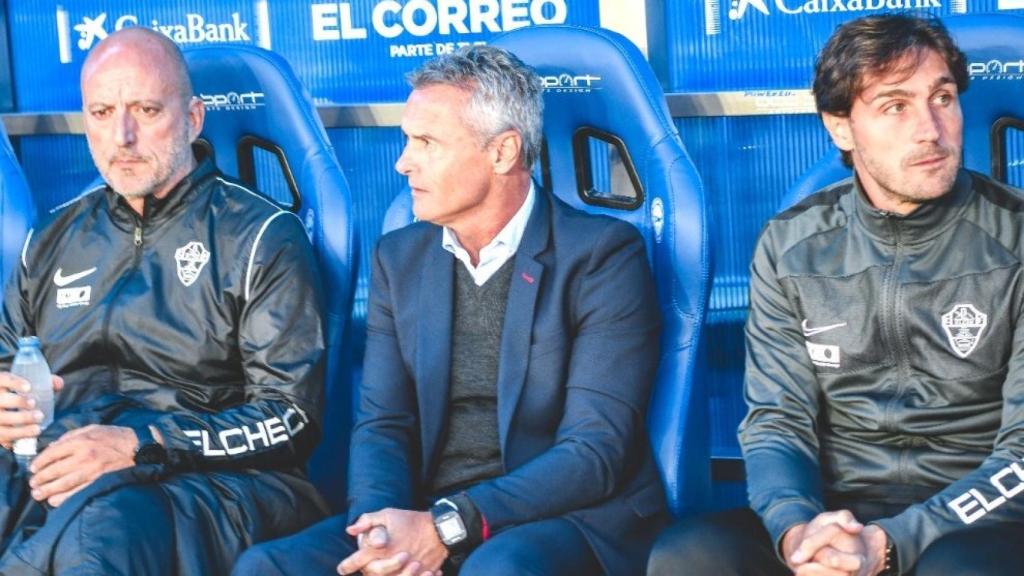 Fran Escribá cumple 104 partidos como entrenador del Elche.