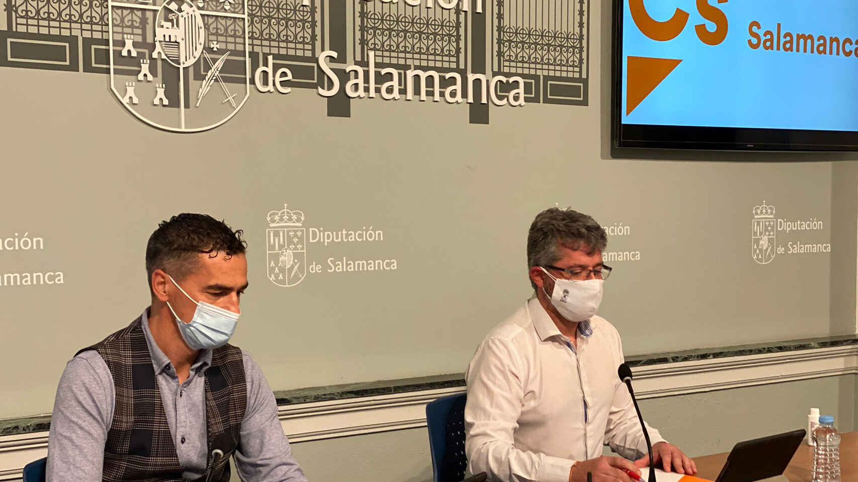 Los diputados de Ciudadanos Jesús de San Antonio y Manuel Hernández