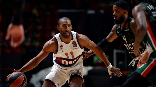 Granger atacando en el Unics Kazan - Baskonia