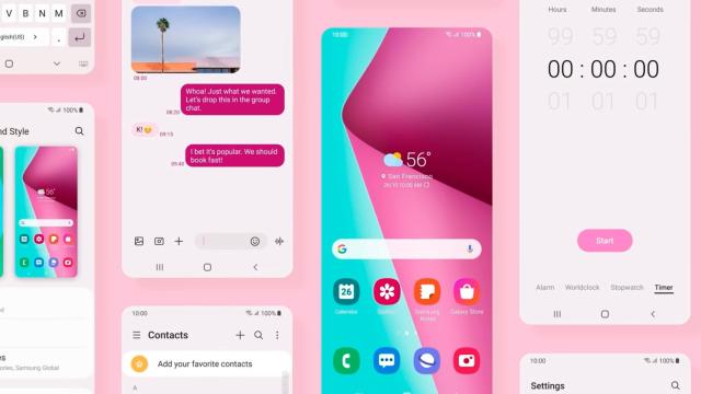 Android 12 en móviles Samsung