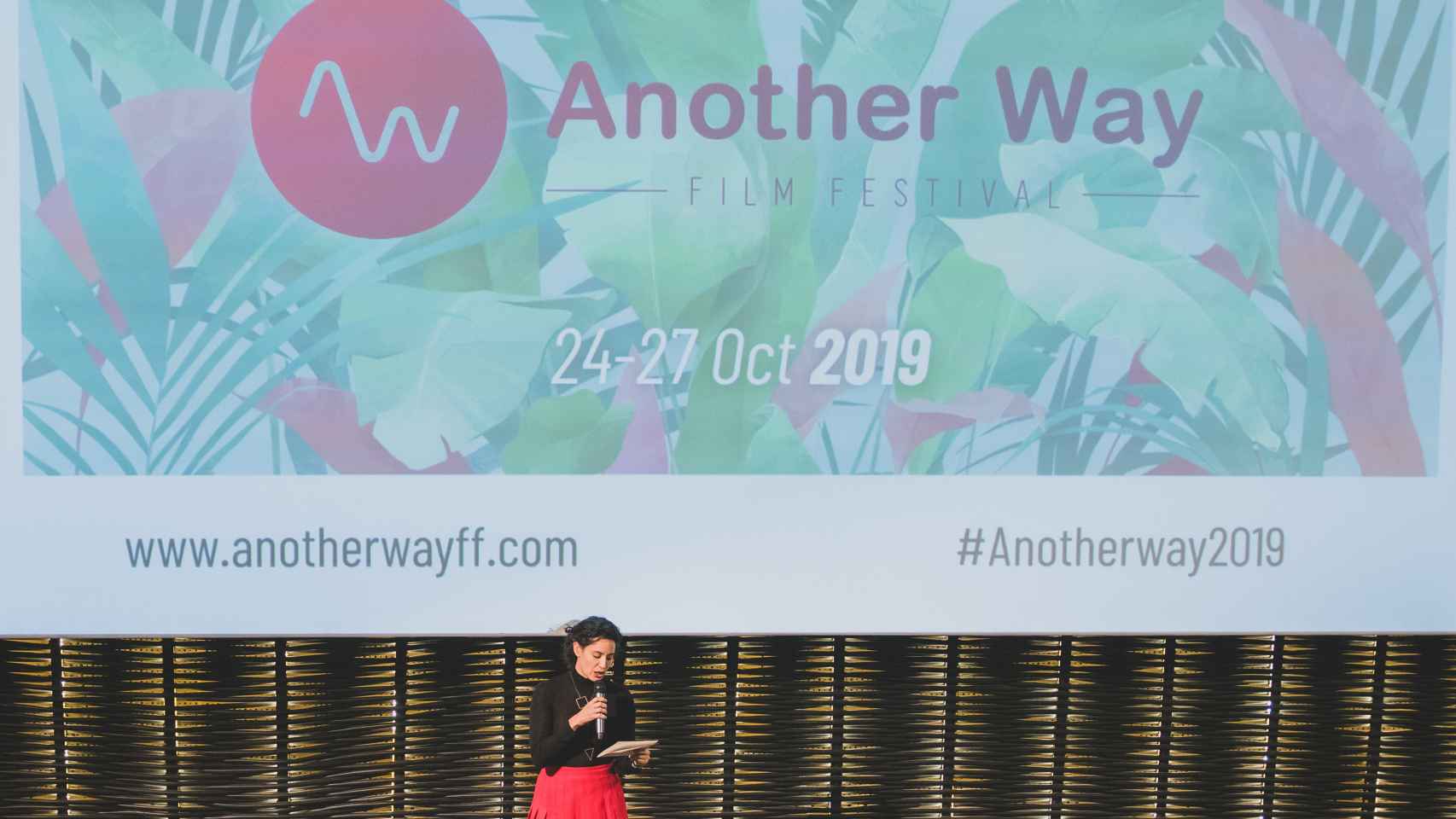 La directora del Another Way Film Festival, Marta García Larriu, en la edición de 2019.