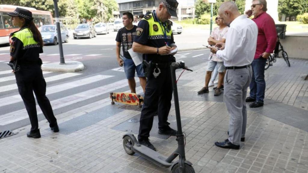 Multas a los patinetes eléctricos