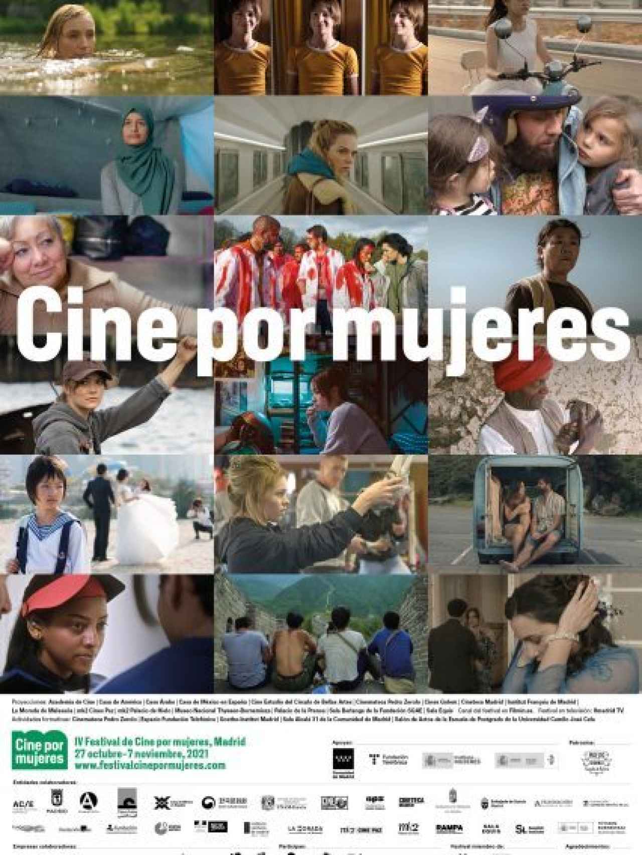 Cartel oficial del festival Cine por Mujeres