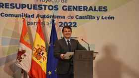 Presentación de los presupuestos de Castilla y León de 2022 realizada en octubre del año pasado.