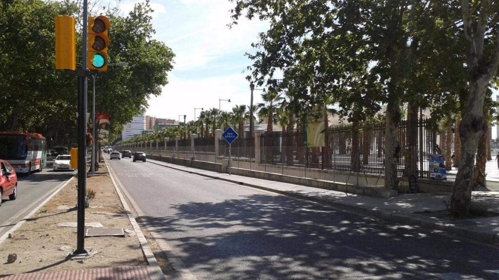 Imagen del Paseo de los Curas, en Málaga.