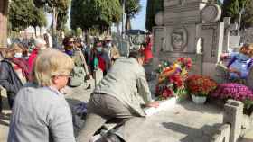 Homenaje a Amparo Barayón en el Cementerio de Zamora