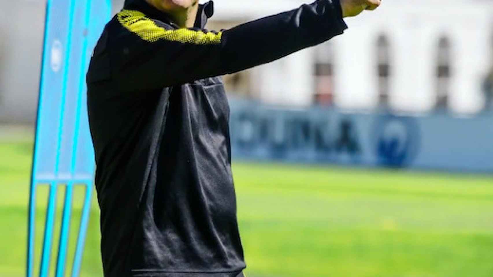 Albert Capellas durante un entrenamiento en el Borussia Dortmund