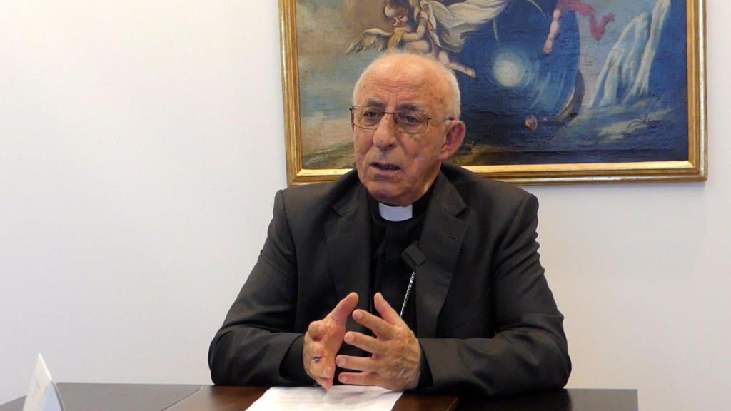 El obispo Atilano Rodríguez, en una entrevista con Europa Press