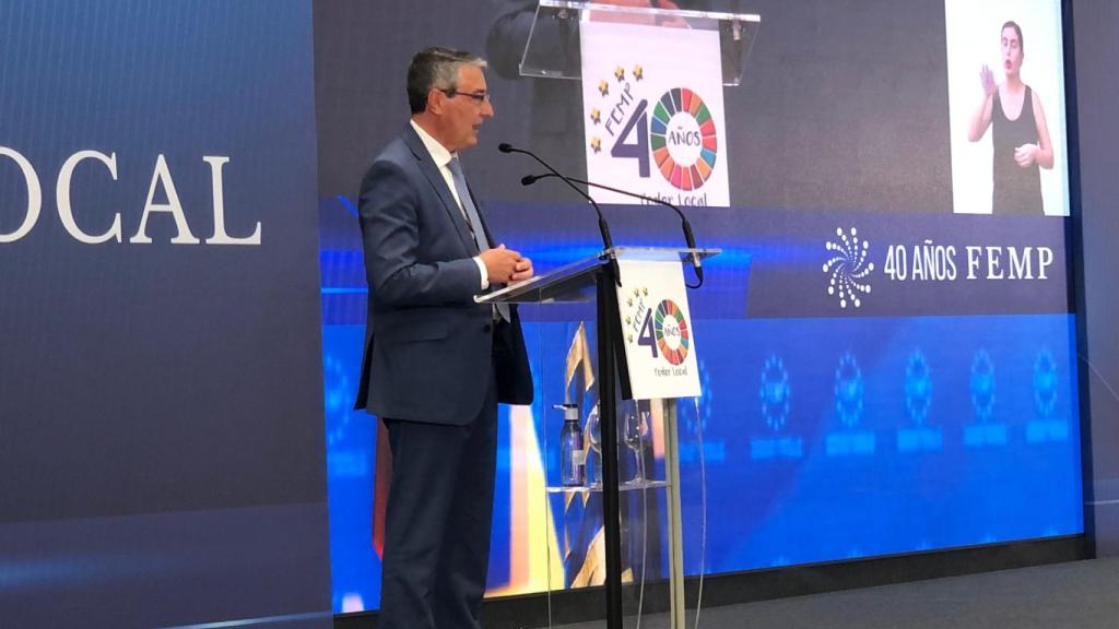 Francisco Salado, durante su intervención en unas jornadas de la FEMP.