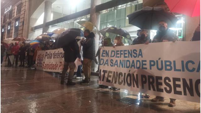 Manifestación de SOS Sanidade en el Obelisco.