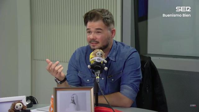 Gabriel Rufián en el estudio de 'Buenismo Bien'.