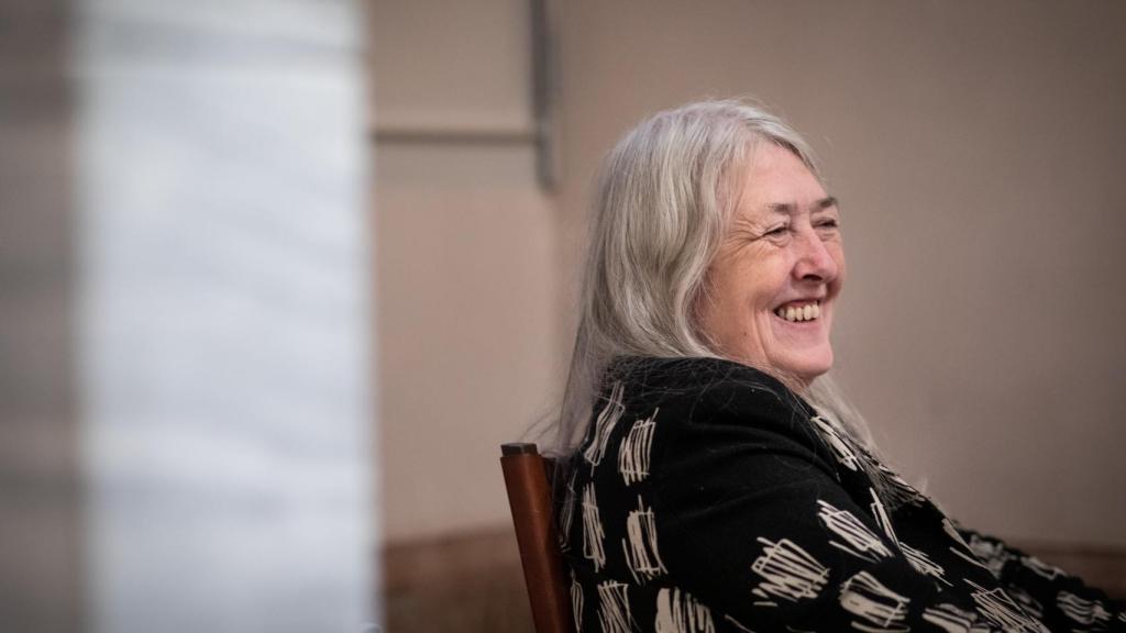 Mary Beard durante la entrevista.