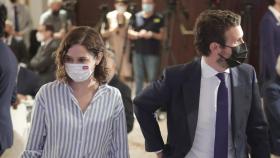 Isabel Díaz Ayuso junto a Pablo Casado