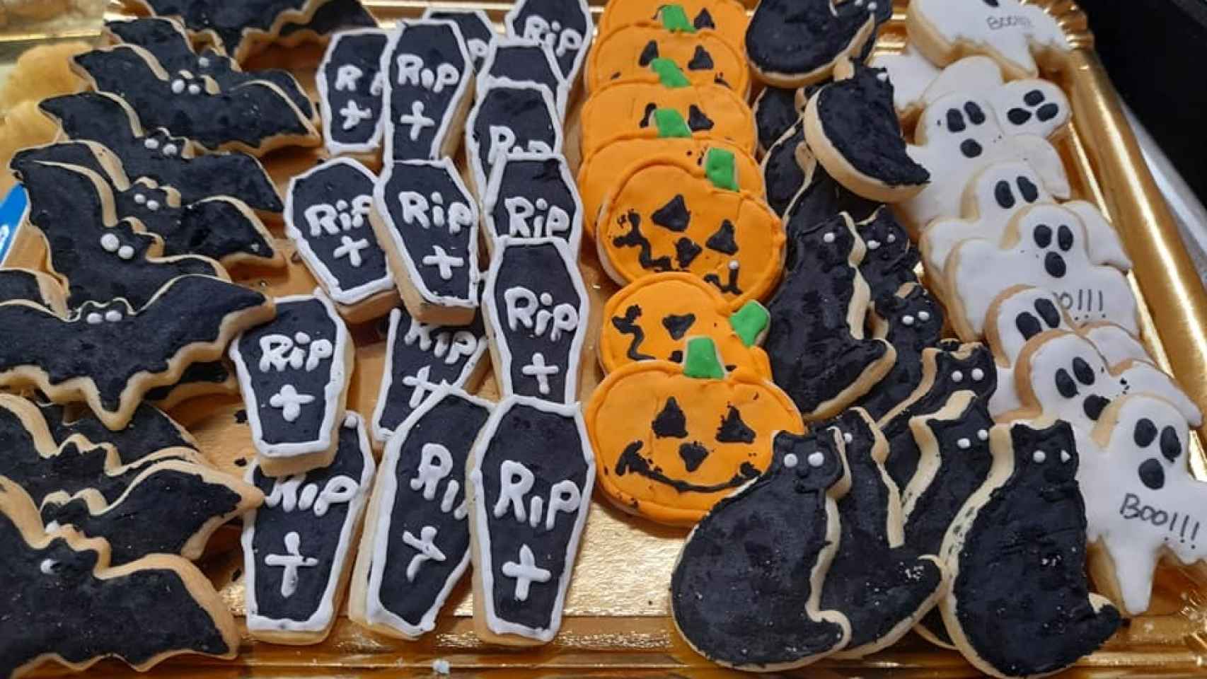 Las galletas decoradas con motivos de terror en Bardisa Pérez.