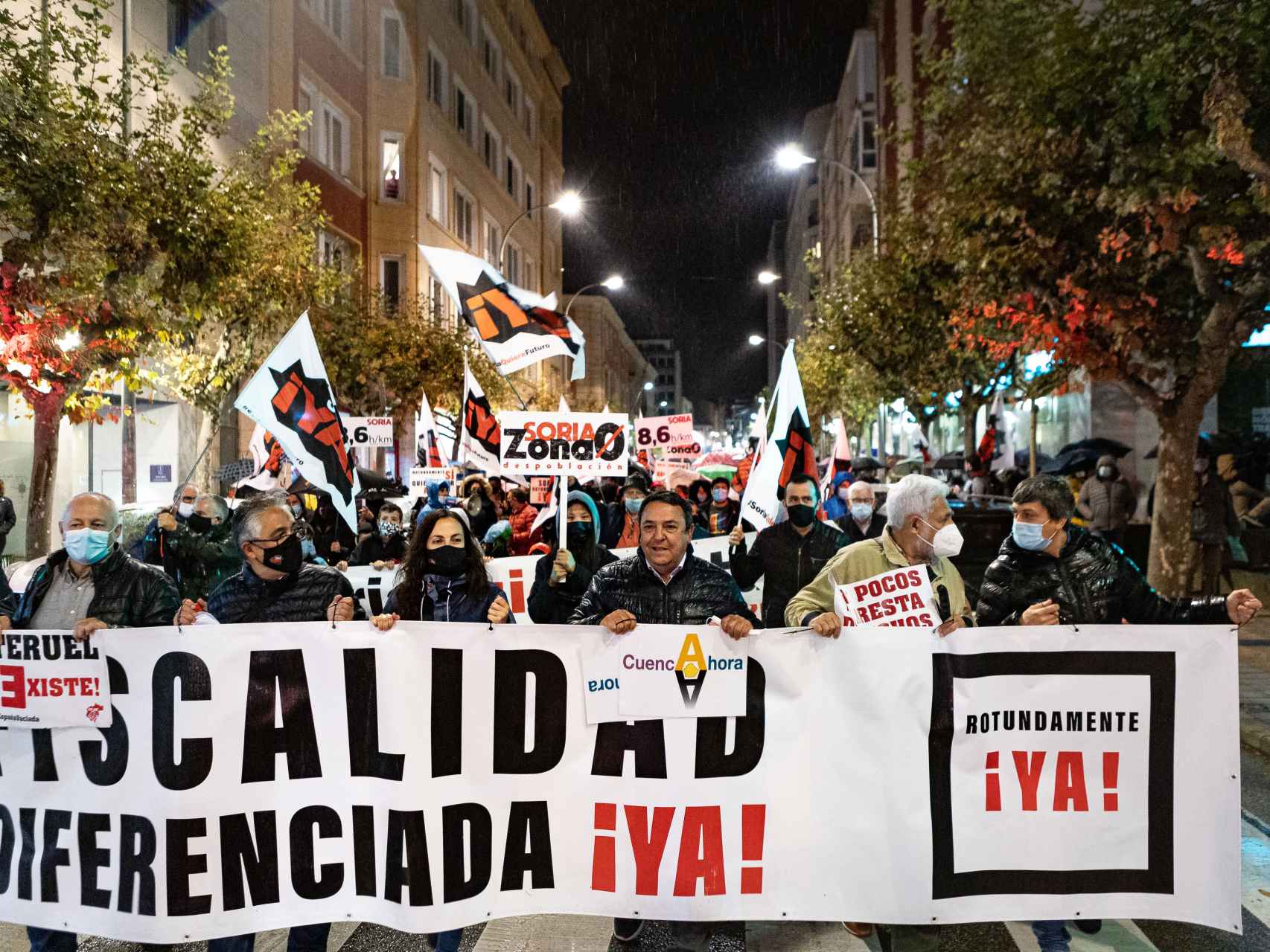Manifestación convocada por la plataforma Soria ¡Ya! para pedir la fiscalidad diferenciada