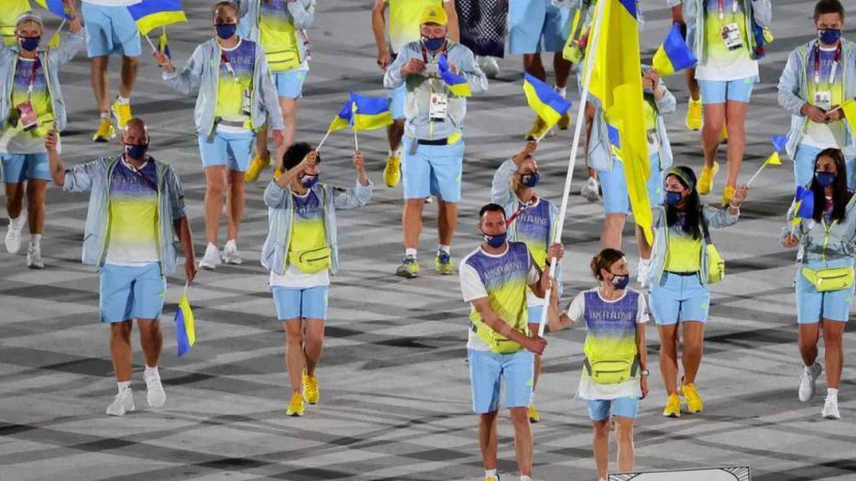 Ucrania desfila en los Juegos Olímpicos de Tokio 2020