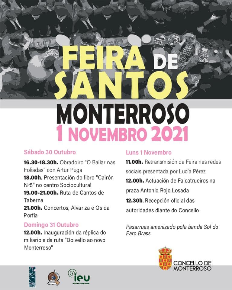 Programación de la Feria de Santos (Concello de Monterroso).