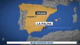 El mapa que se ha hecho viral por el error en la localización de La Palma.