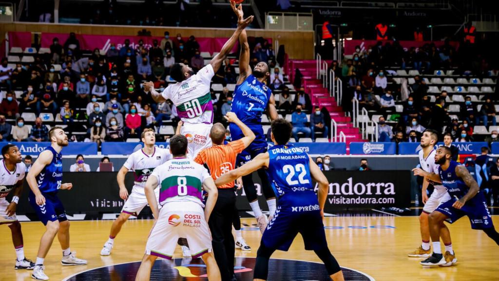 Mal partido del Unicaja de Málaga en Andorra.