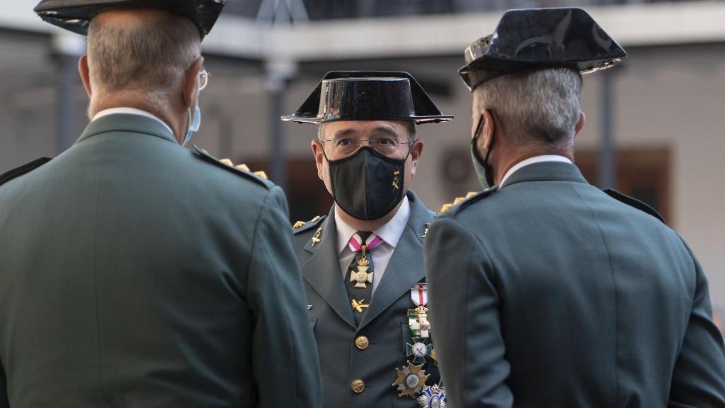 El coronel Diego Pérez de los Cobos durante los actos de celebración de la Patrona de la Guardia Civil, la Virgen del Pilar, en Madrid.