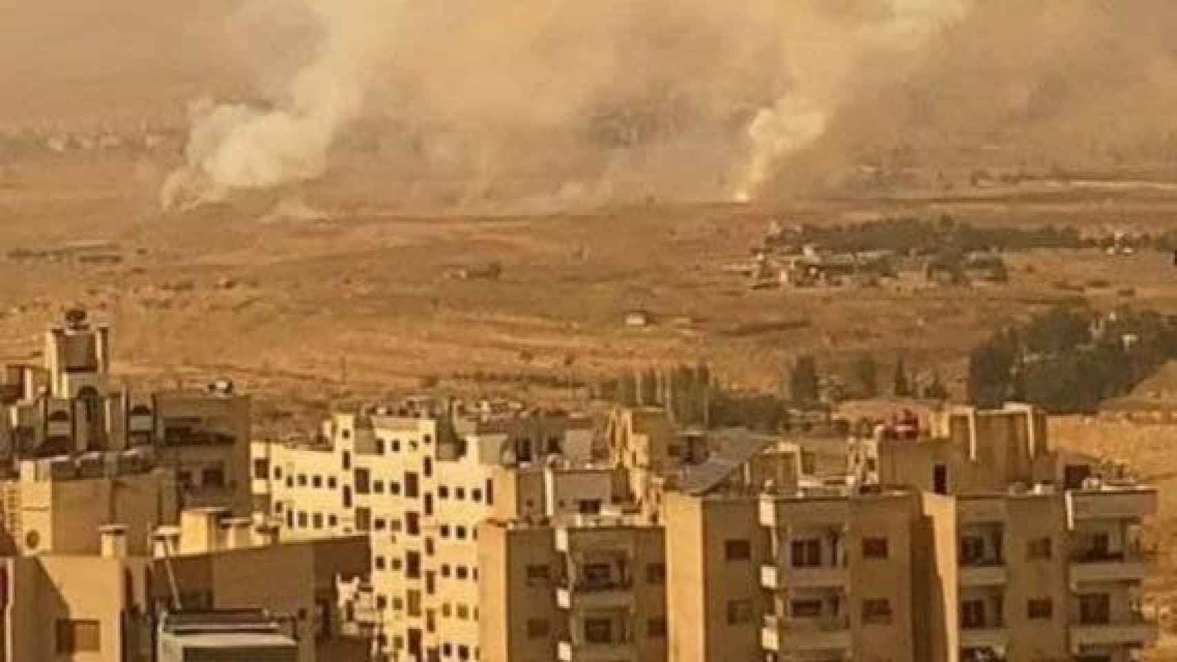 Los misiles impactaron cerca de la capital siria, Damasco.