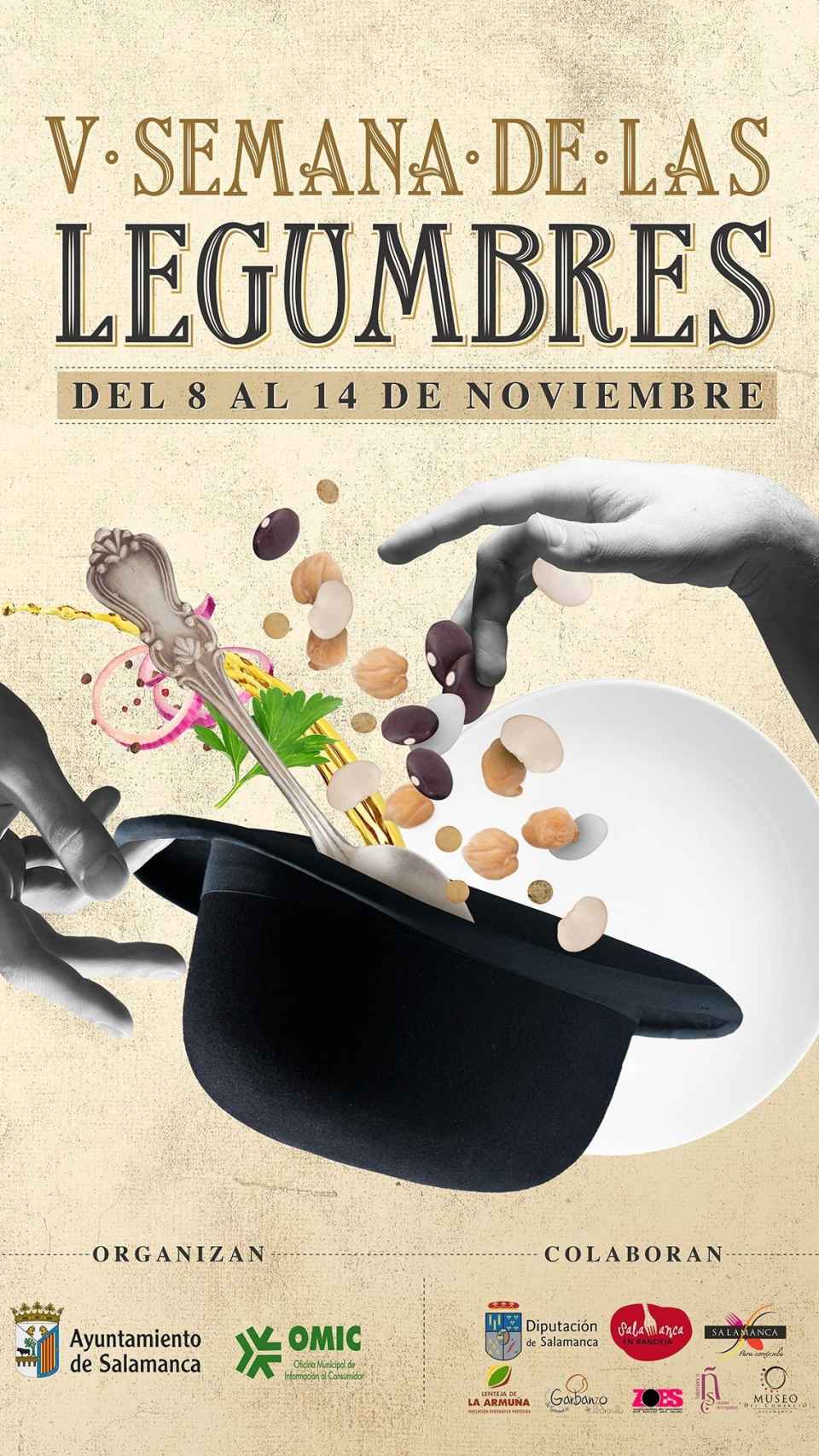 Cartel de la Semana de la Legumbre que se celebra en Salamanca