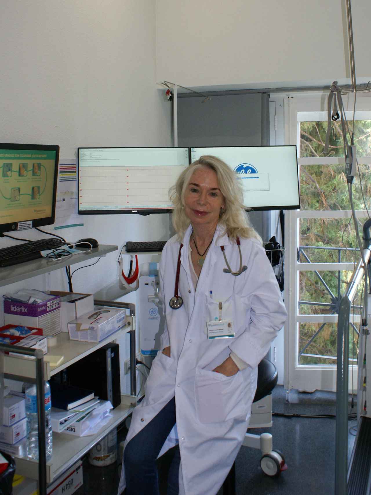 La doctora Catheline Lauwers en la clínica.