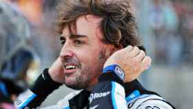 Fernando Alonso en la parrilla del Gran Premio de Estados Unidos