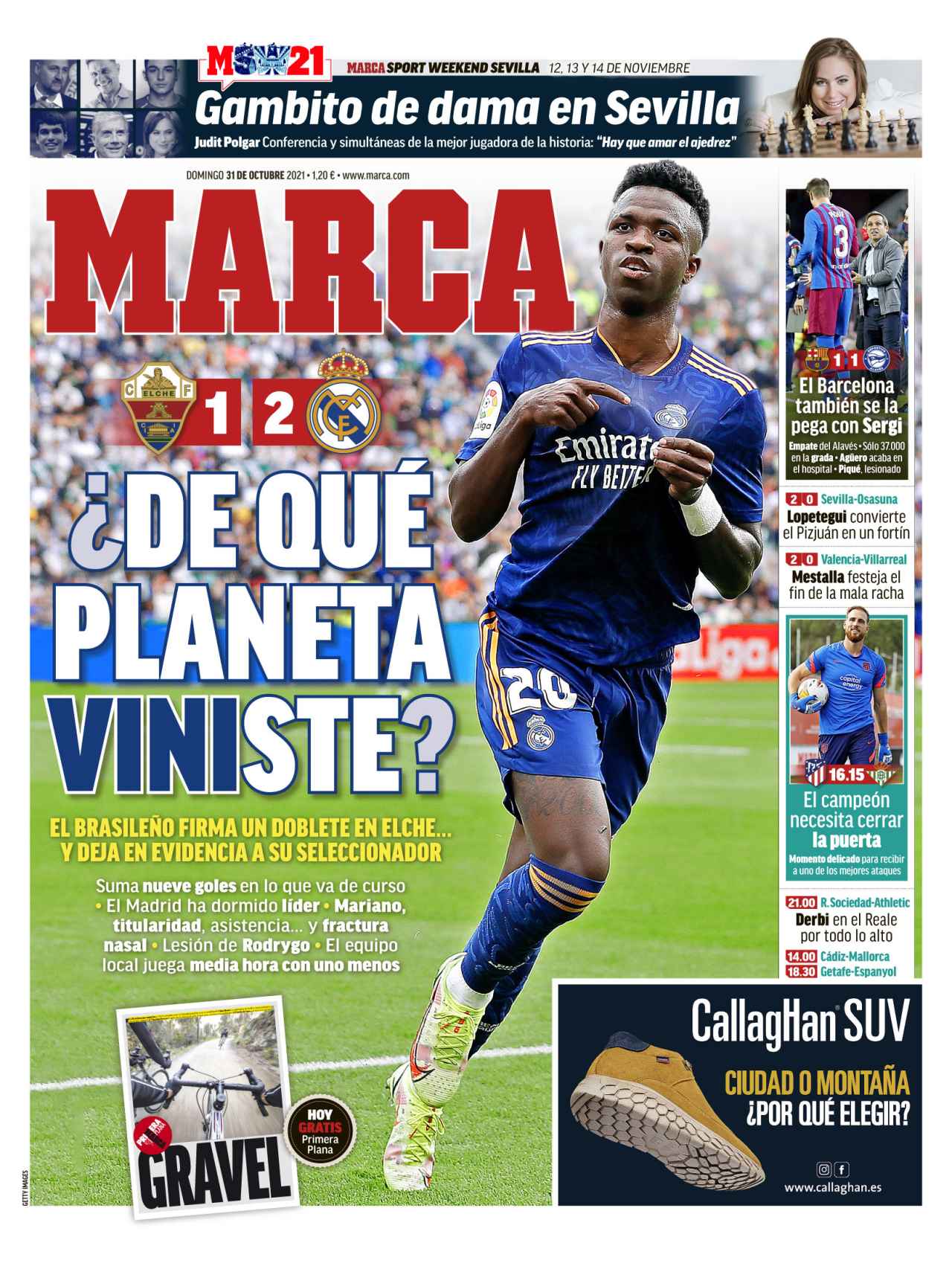 La portada del diario MARCA (31/10/2021)