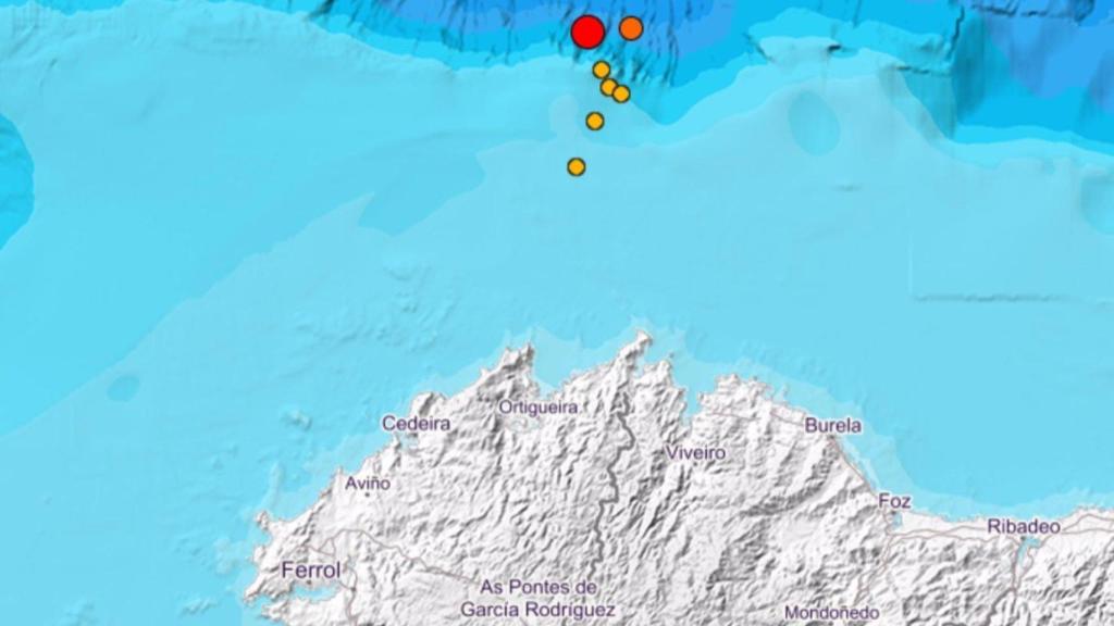 Captura de los terremotos registrados por el Instituto Geográfico Nacional (IGN) en los últimos tres días
